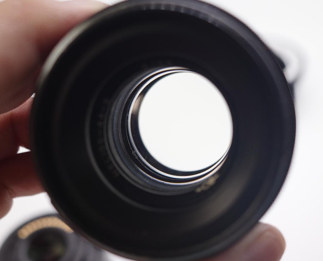 68 　美品　HELIOSヘリオス　44-2ぐるぐるボケレンズ メタル製フード付