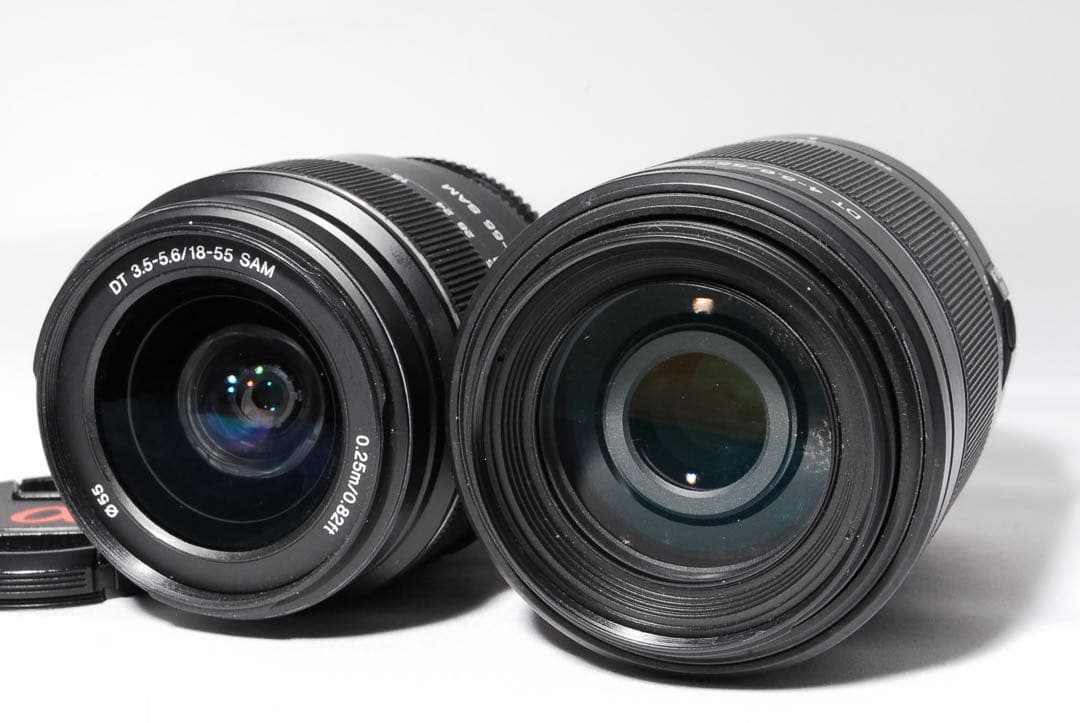 ◆すぐ使える◆SONY α55◆標準＆望遠レンズ◆一眼レフカメラ◆スマホ転送OK