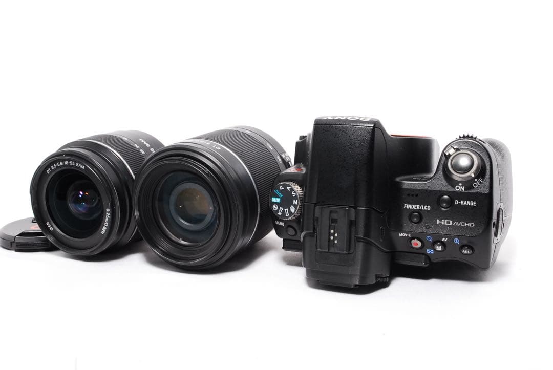 ◆すぐ使える◆SONY α55◆標準＆望遠レンズ◆一眼レフカメラ◆スマホ転送OK