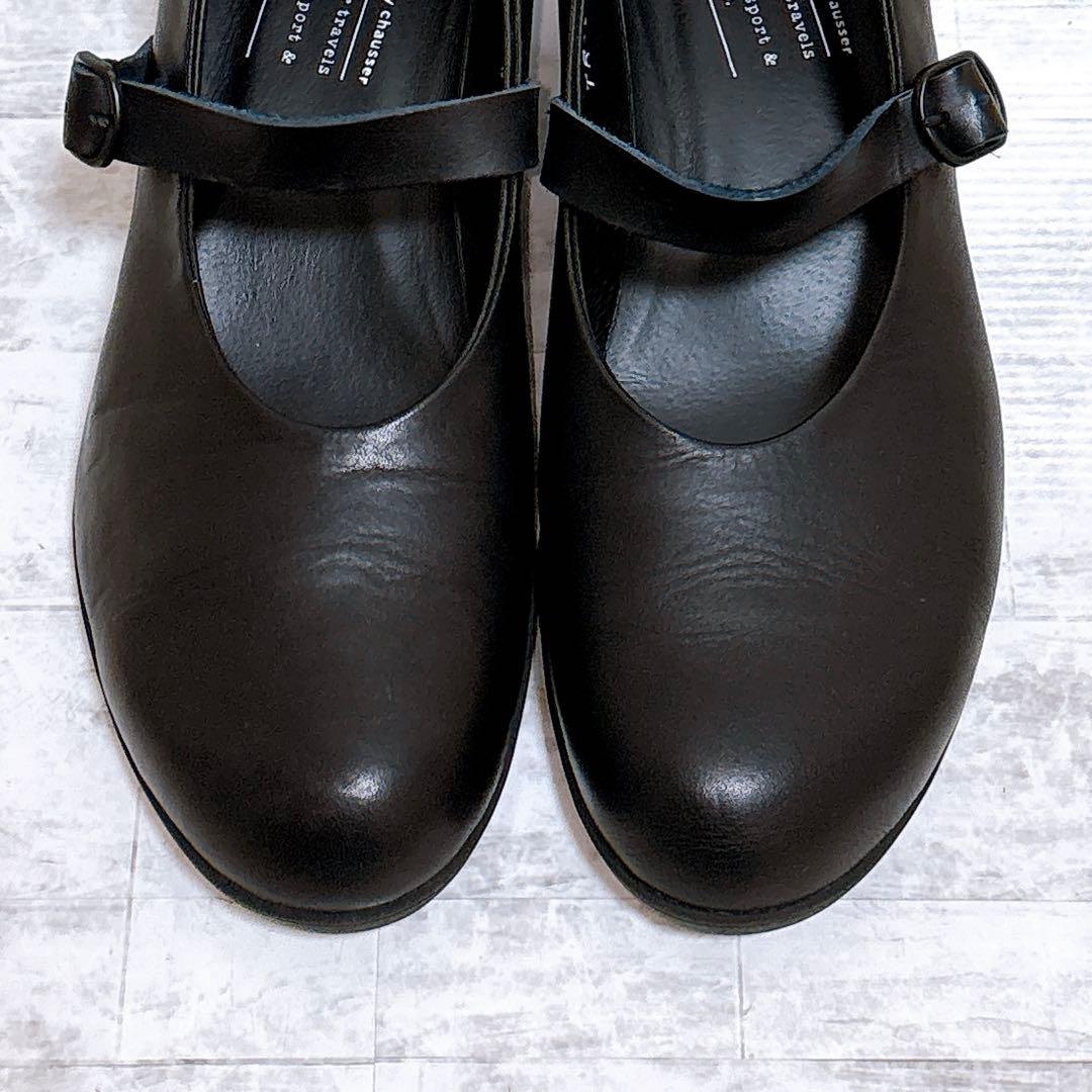 ショセ トラベルシューズ TR-006 防水 レザー ワンストラップ 24cm