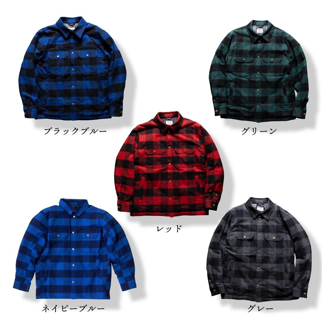 JAPAN MADE屋 ジャパン　メイド屋　中綿バッファローチェックL size