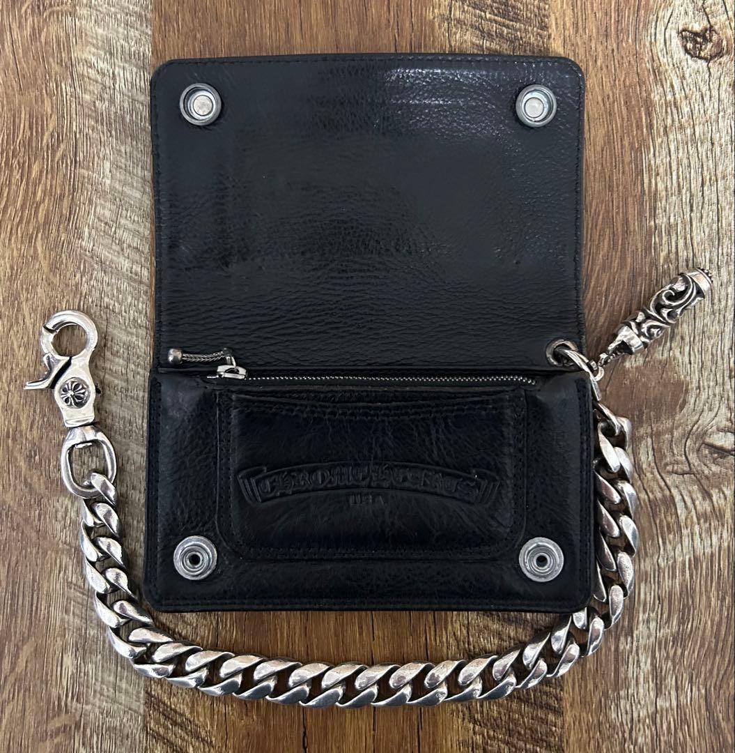 CHROME HEARTS 1ZIPウォレット　クラシックウォレットチェーン