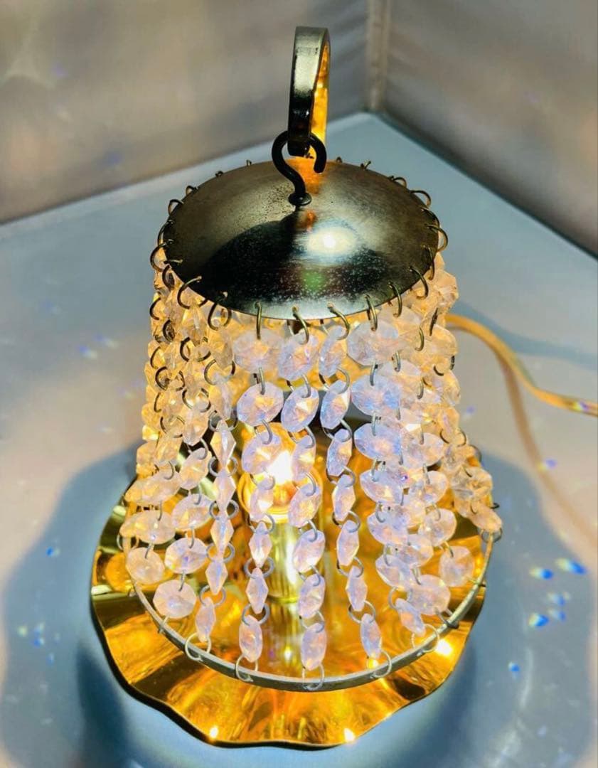 ヴィンテージ　スワロフスキーテーブルランプ