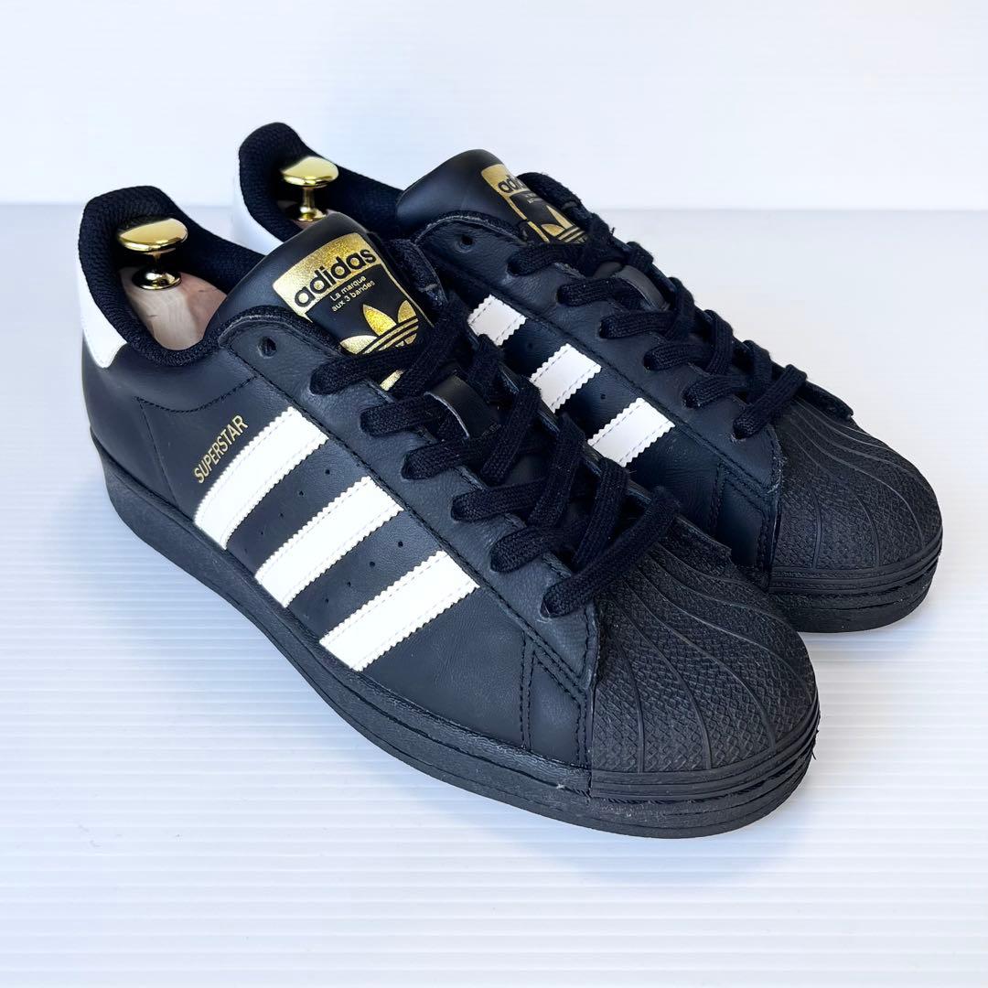 未使用級✨ アディダス スーパースター スニーカー　25cm 黒 4959