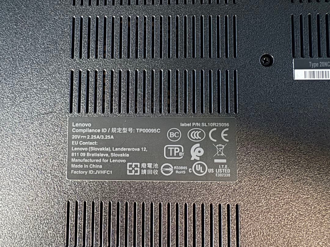 ThinkPad e590 第8世代 i5 メモリ8GB SSD256GB