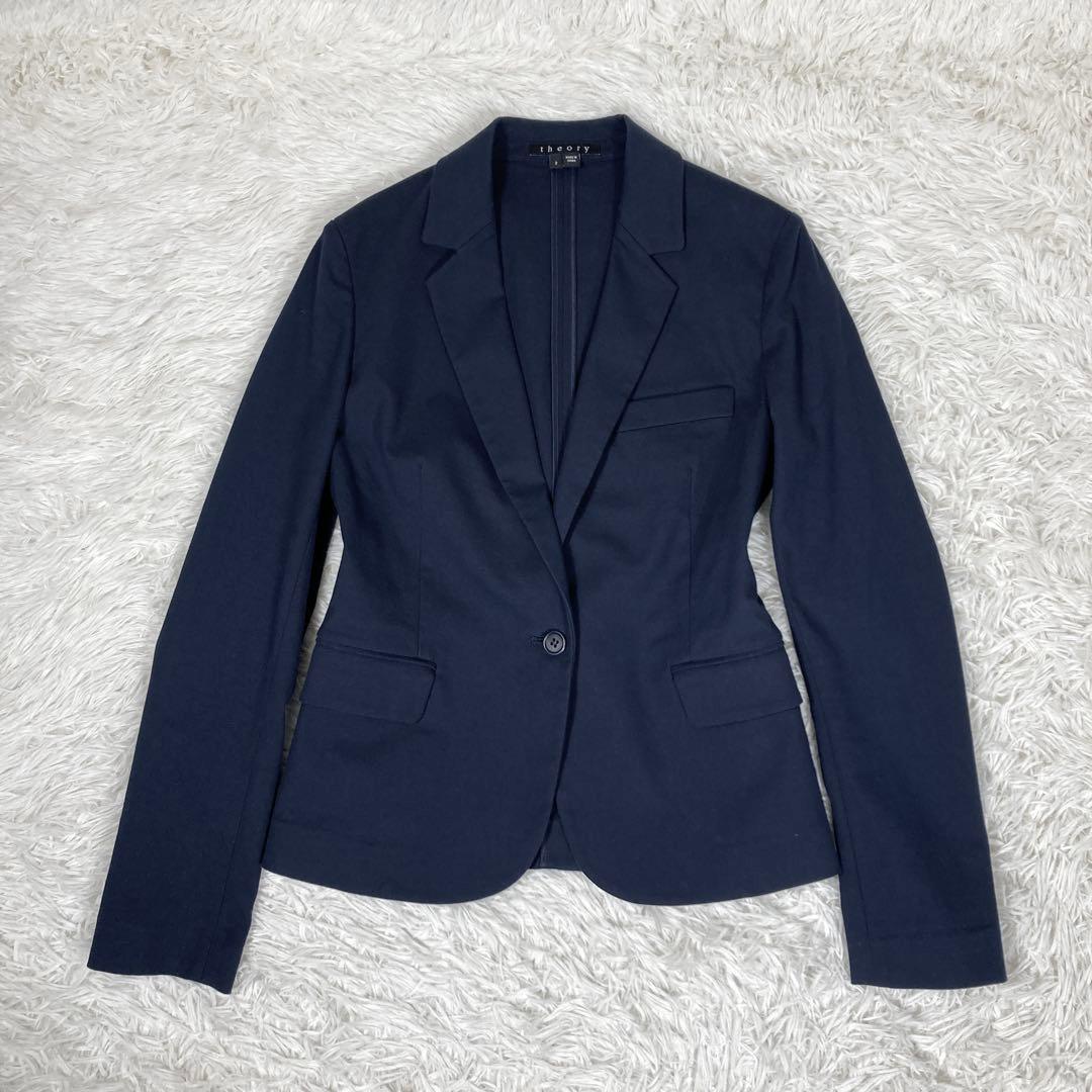 美品　セオリー　セットアップパンツ　ストレッチ　ネイビー　Mサイズ