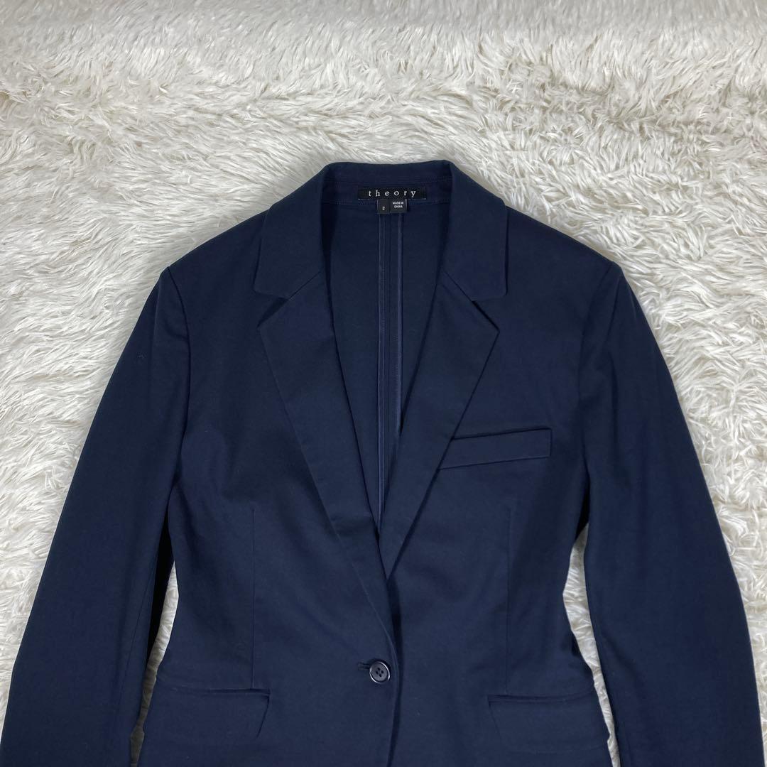 美品　セオリー　セットアップパンツ　ストレッチ　ネイビー　Mサイズ