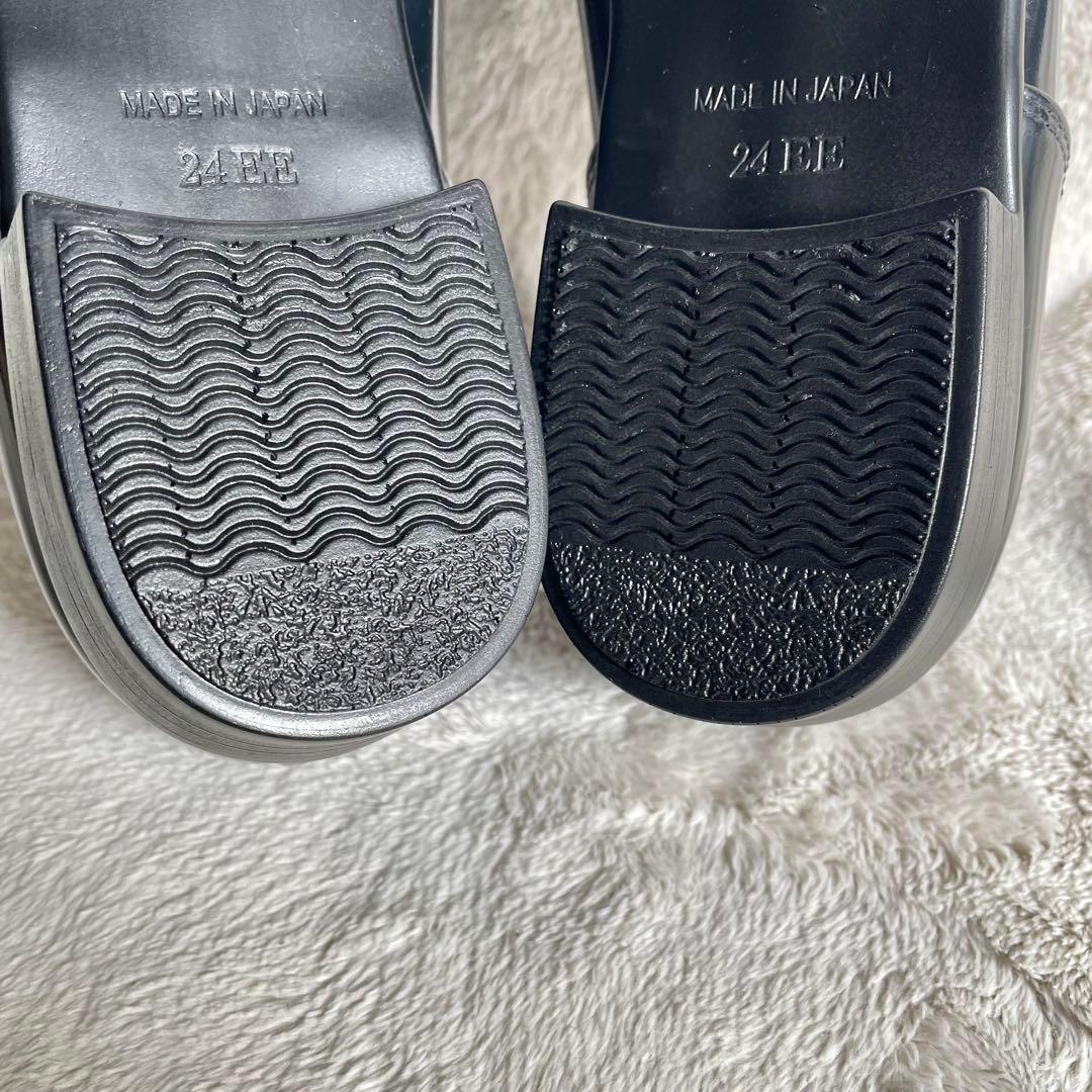 【新品未使用】HARUTA Spockスポックシューズ　ブラック 24cmハルタ