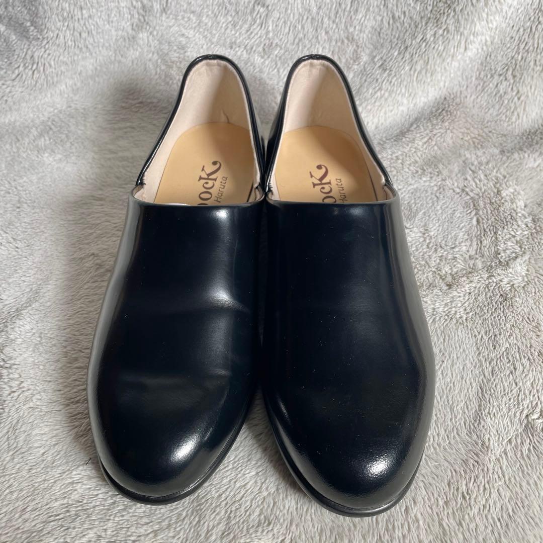 【新品未使用】HARUTA Spockスポックシューズ　ブラック 24cmハルタ