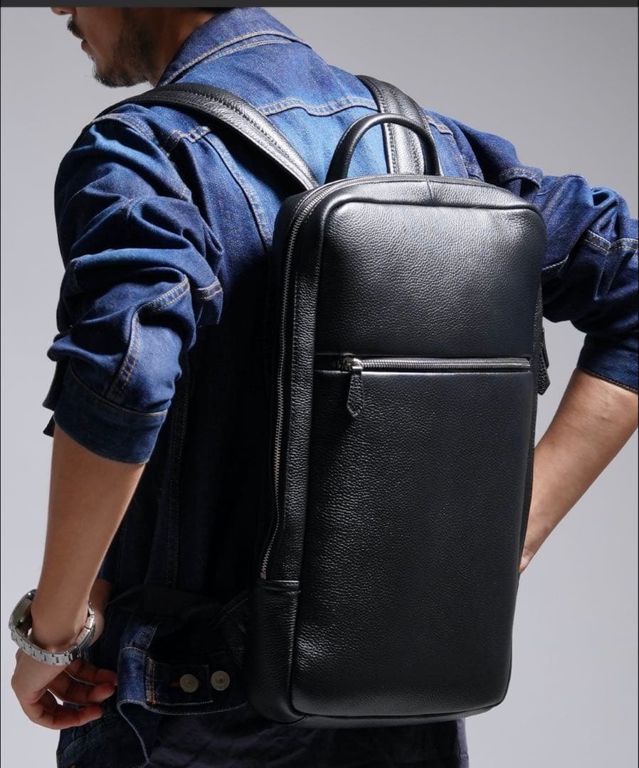 MURA 薄マチリュック ビジネスリュック レザーリュック