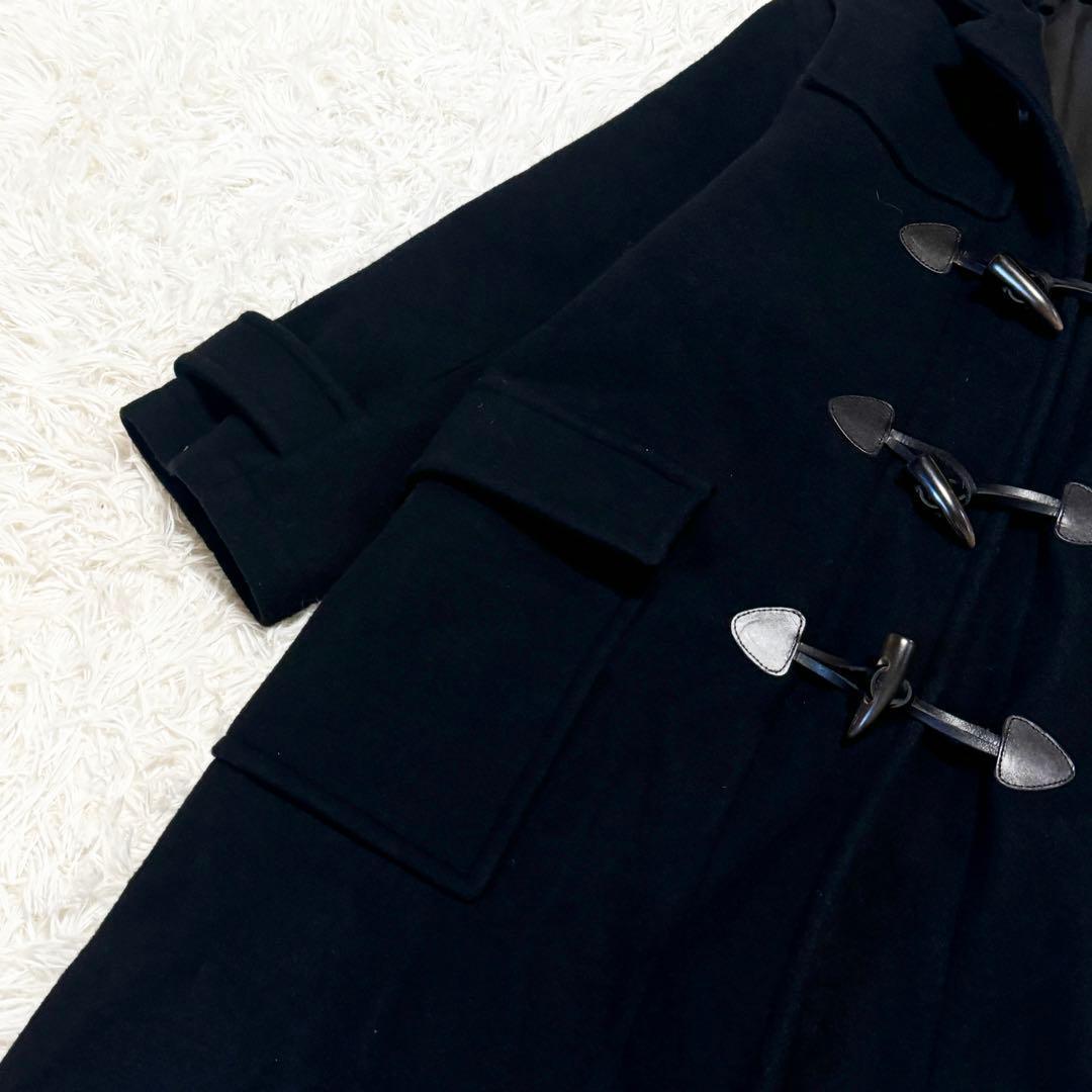 現行 美品 ミラオーウェン ロングダッフルコート ブラックWooloop