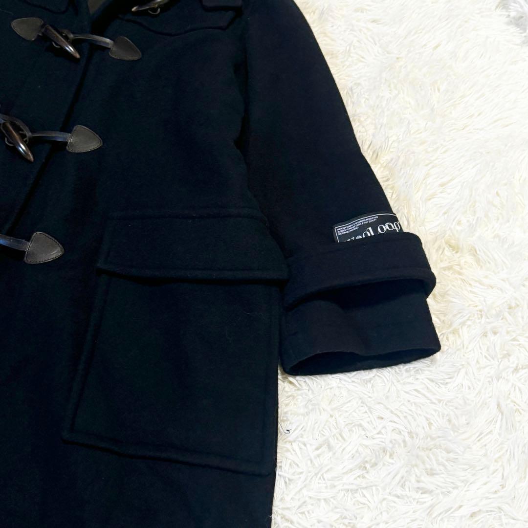 現行 美品 ミラオーウェン ロングダッフルコート ブラックWooloop