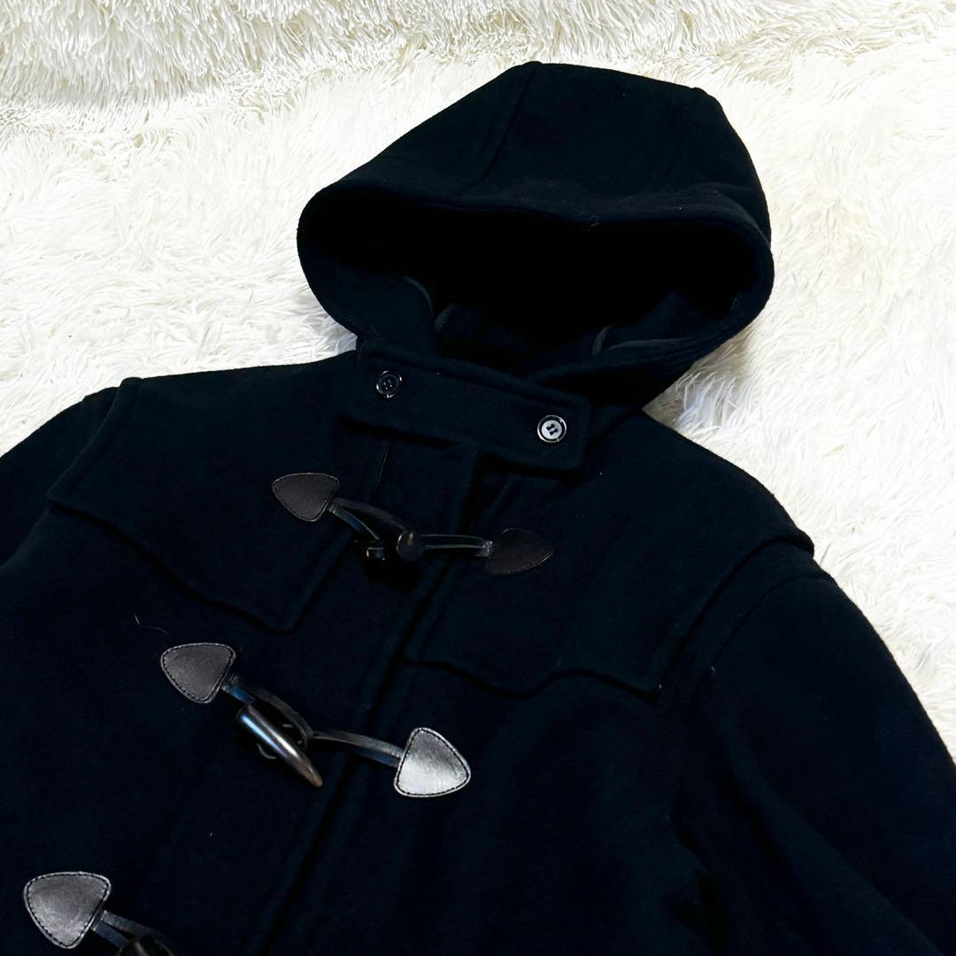 現行 美品 ミラオーウェン ロングダッフルコート ブラックWooloop