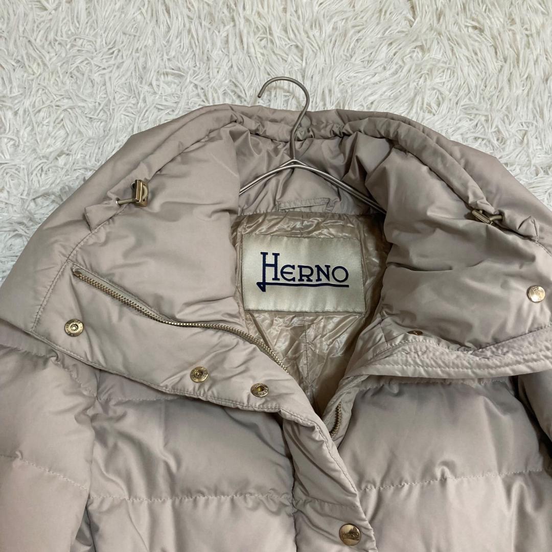 17518✨ヘルノ 42 LL ポーラーテック スタンドカラー ダウンコート