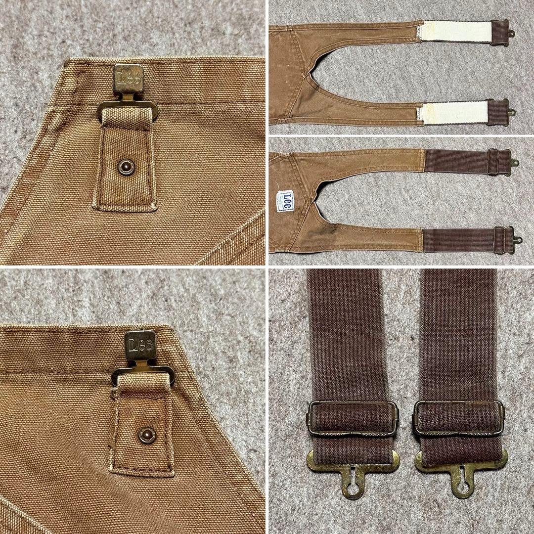 Lee オーバーオール ブラウンダック ダブルニー 山ポケ 60s 70s
