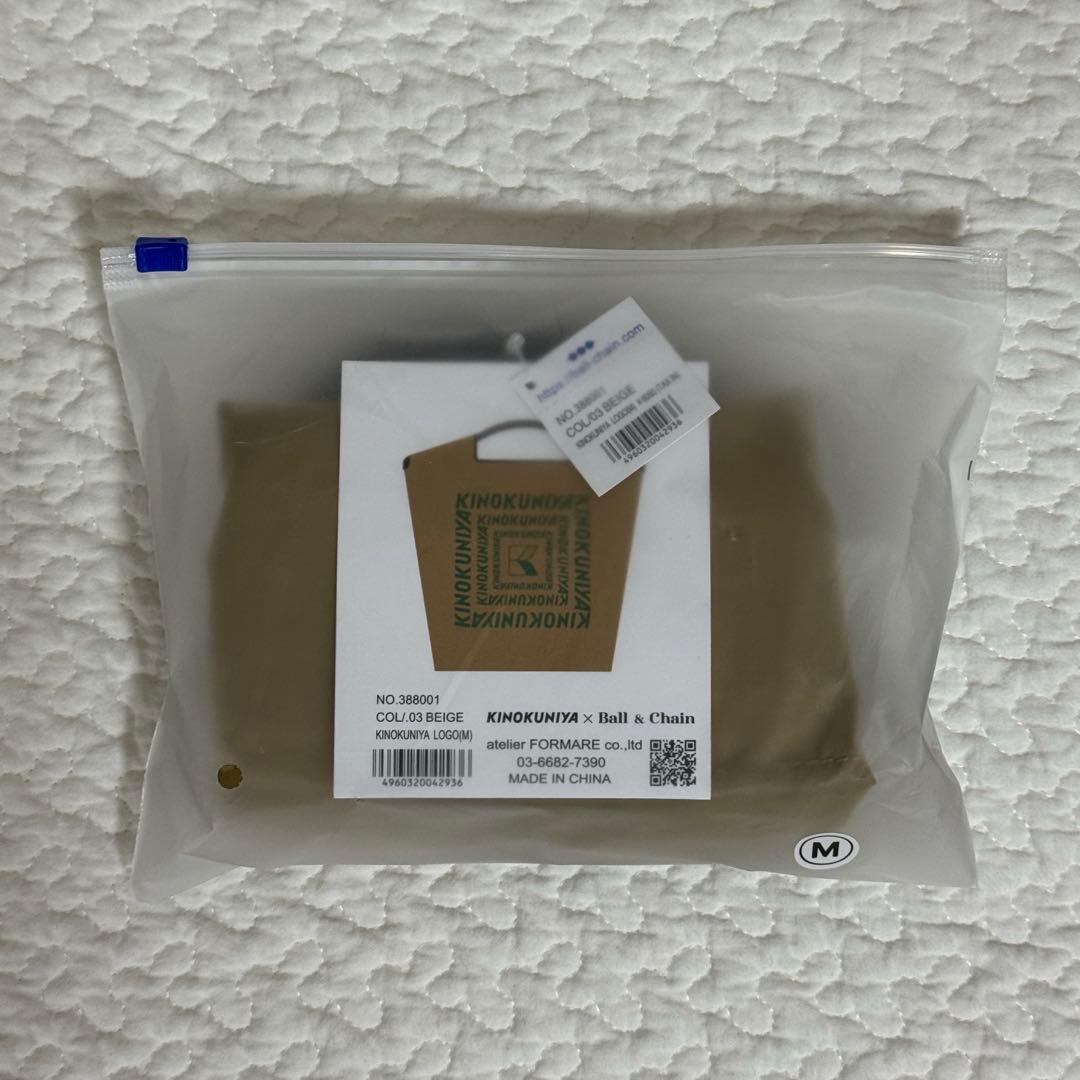 Ball＆Chain 紀ノ国屋 キノクニヤ　Ｍサイズ　ベージュ【新品　未開封】