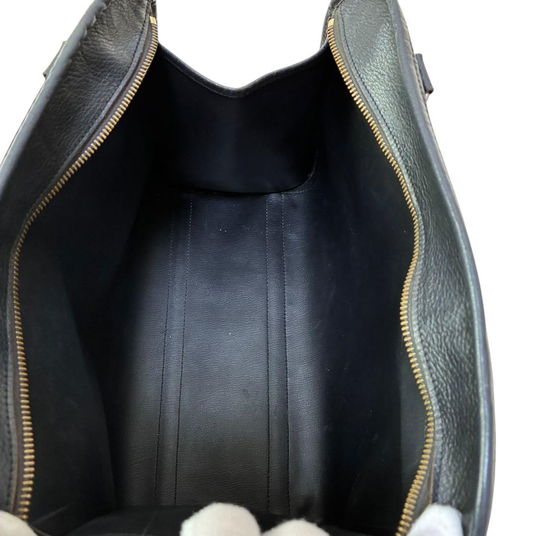 バーバリー Burberrys ノバチェック 黒レザー ボストン