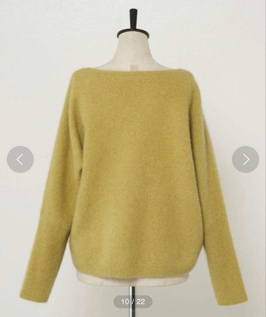 新品　ビアズリー BEARDSLEY FOXウールドルマンニット 黄色イエロー