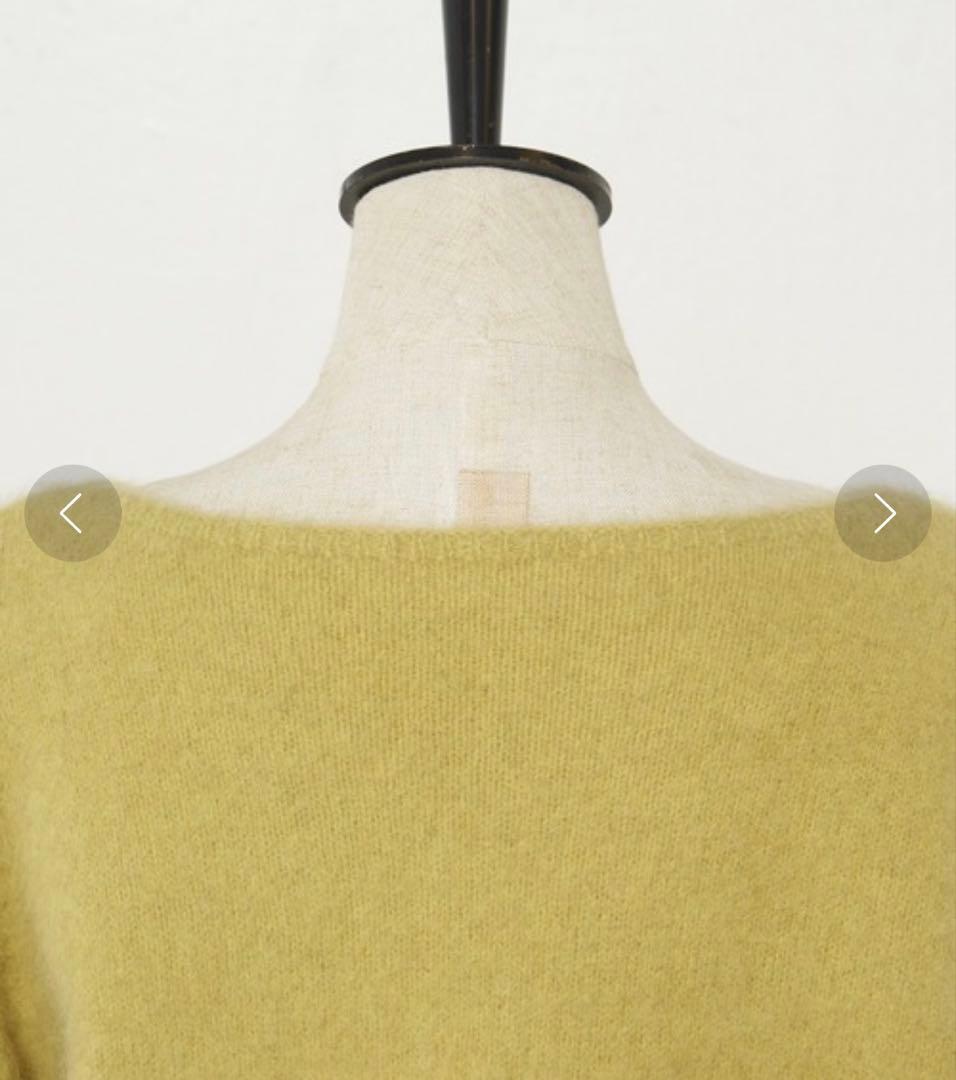 新品　ビアズリー BEARDSLEY FOXウールドルマンニット 黄色イエロー