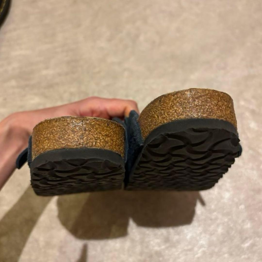 BIRKENSTOCK ボストン 旧ロゴ ネイビー スエード 24.5センチ