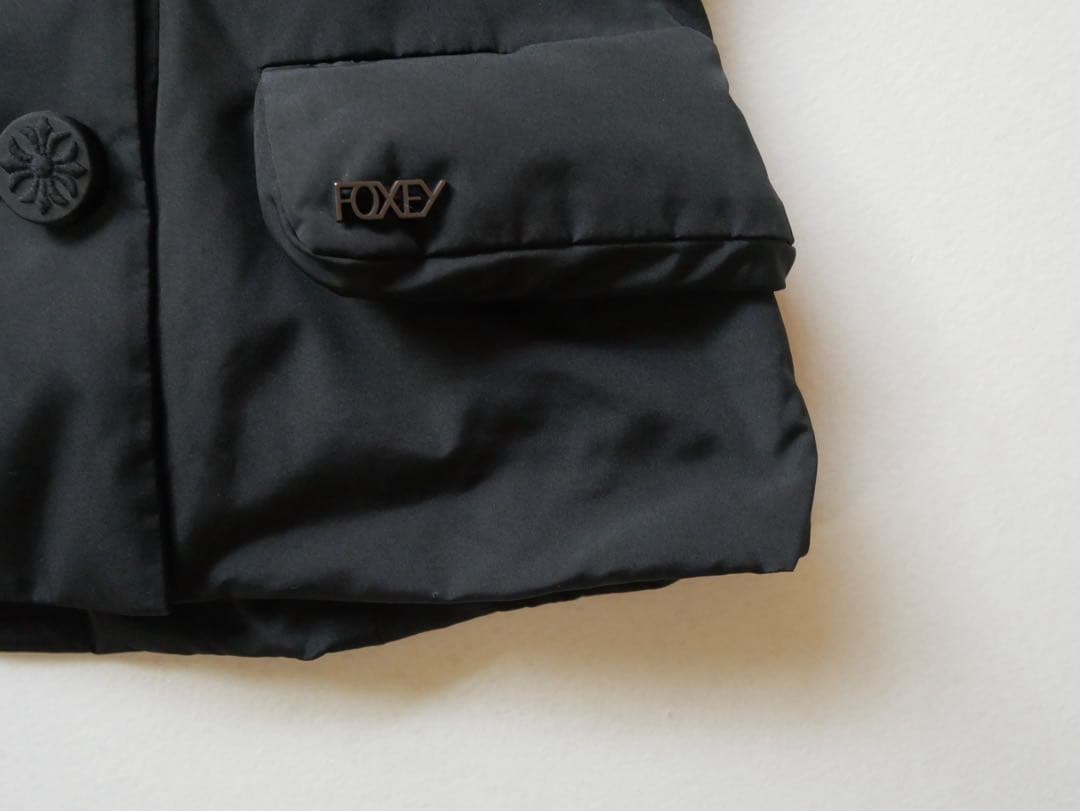 FOXEY フォクシー ダウンベスト サイズ40 黒