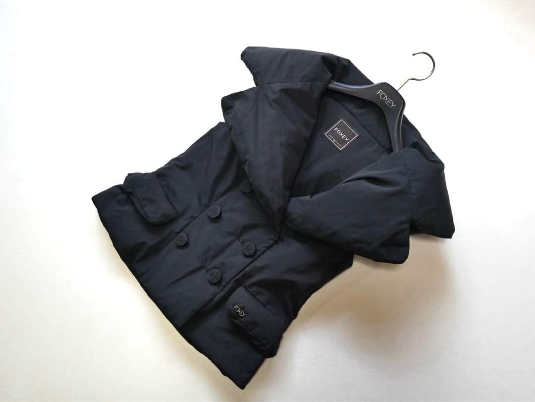 FOXEY フォクシー ダウンベスト サイズ40 黒