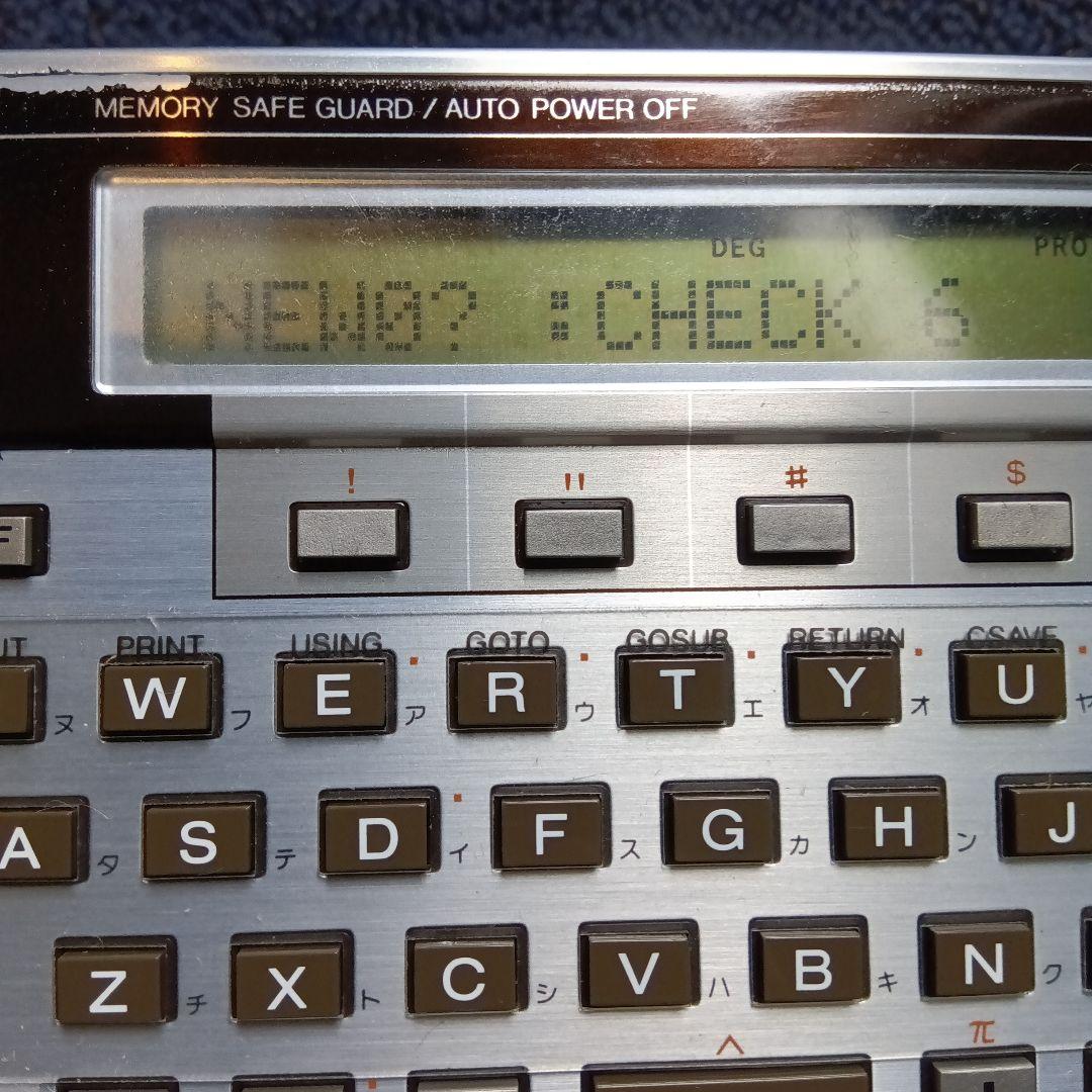 SHARP CE-150 ポケットコンピュータ 本体　電源入ります　動作未確認