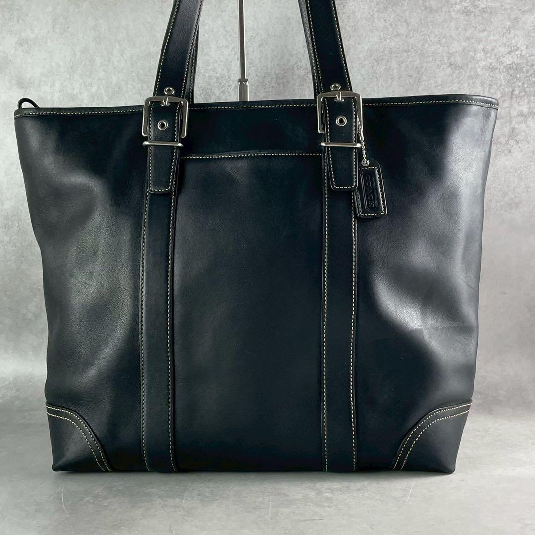 COACH オールドコーチレザートートビジネスバッグA4通勤