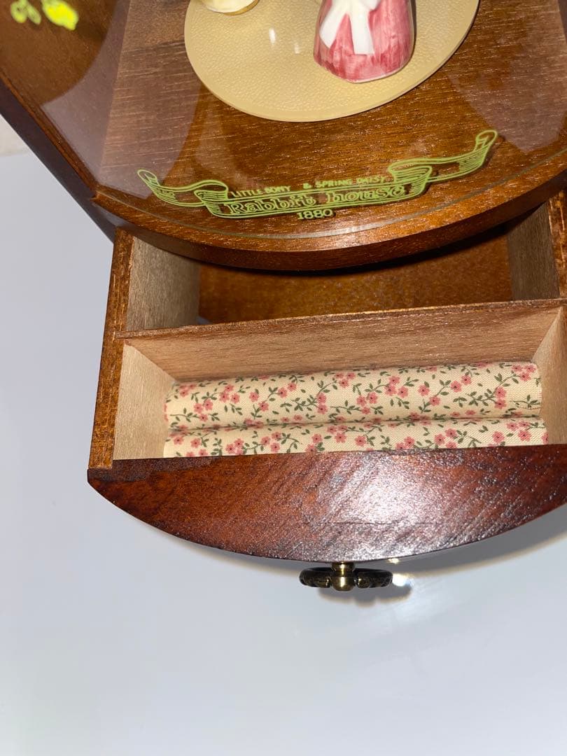 ラビットハウス　オルゴール　宝石箱　ジュエリーボックス アンティーク　昭和レトロ