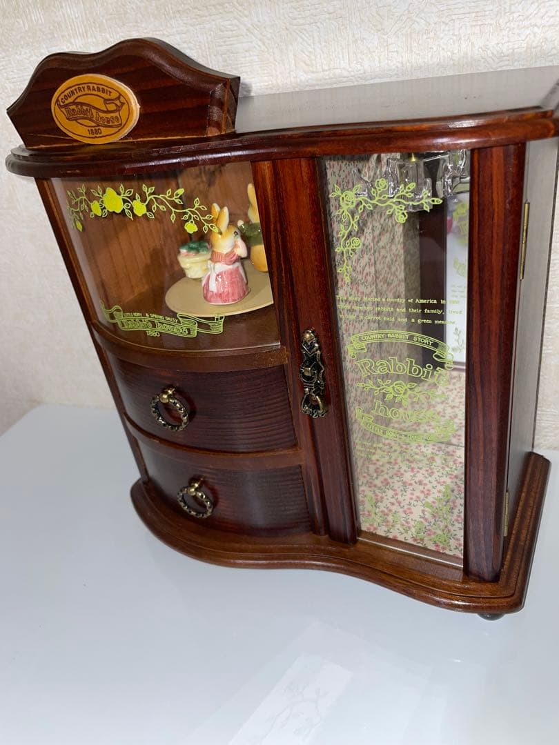 ラビットハウス　オルゴール　宝石箱　ジュエリーボックス アンティーク　昭和レトロ