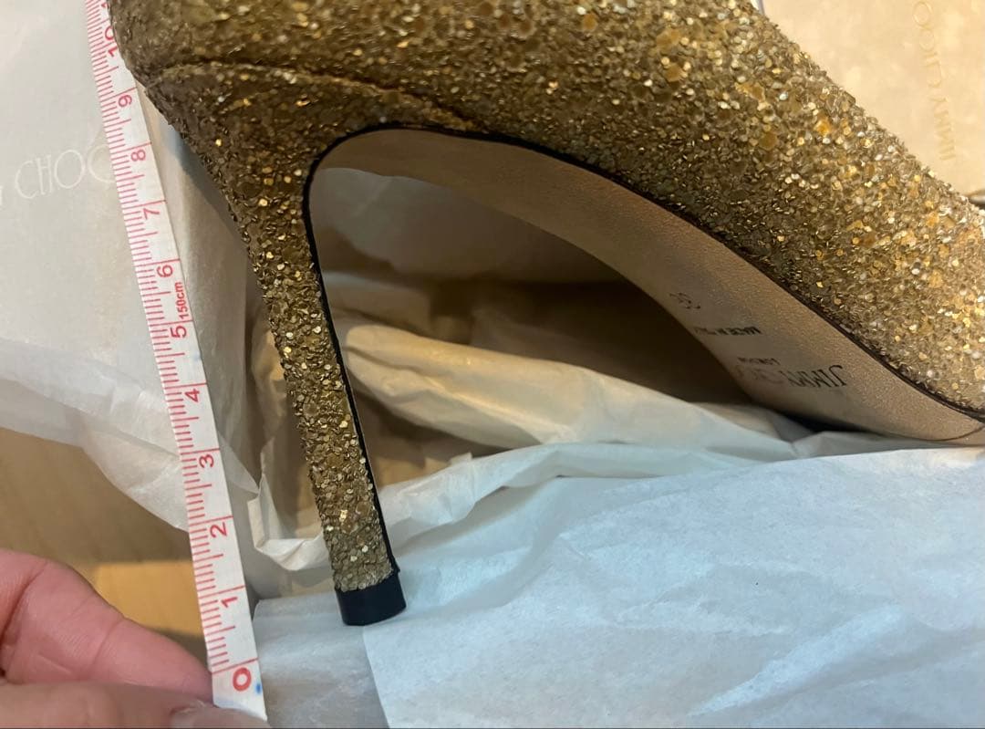 【期間限定】JIMMY CHOOグリッターハイヒール 36サイズ　ジミーチュウ