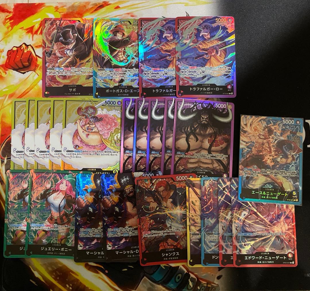 ワンピースカード　スタートデッキ　リーダー　ST L 100枚　キラミラー加工