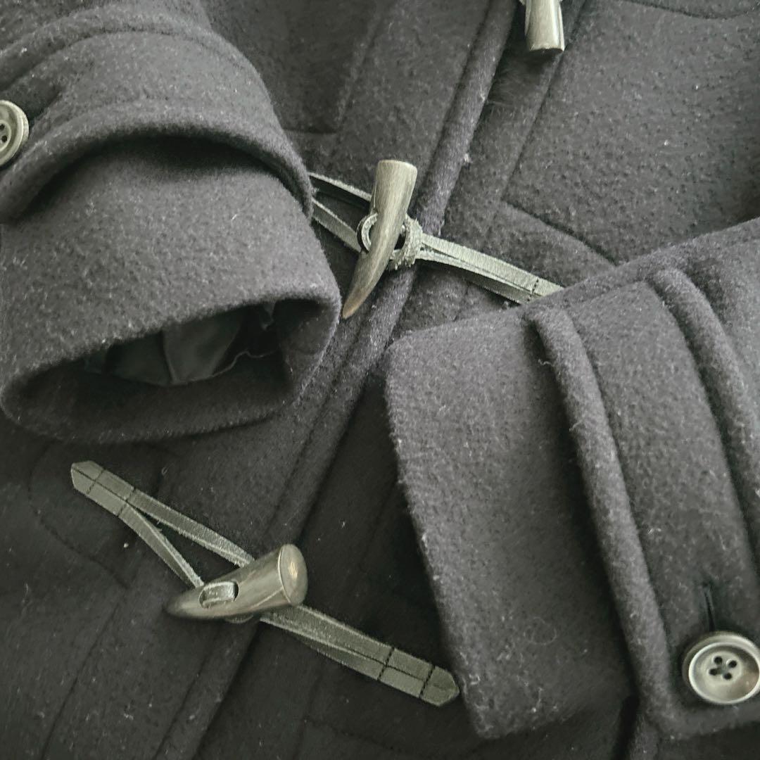 シップス★カシミヤ混　ファーダッフルコート　フォックスファー　2way ネイビー