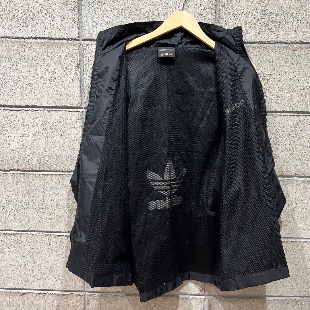 こや‼️adidas 90's ブラック ナイロンセットアップ Lサイズ