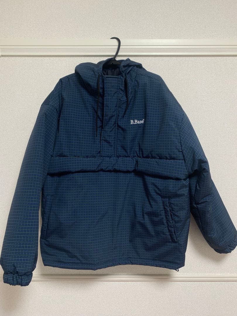 BROKEN BASE パデッドナイロンテックアノラック ネイビー M