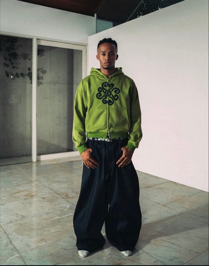 Deaile Zip Hoodie グリーン