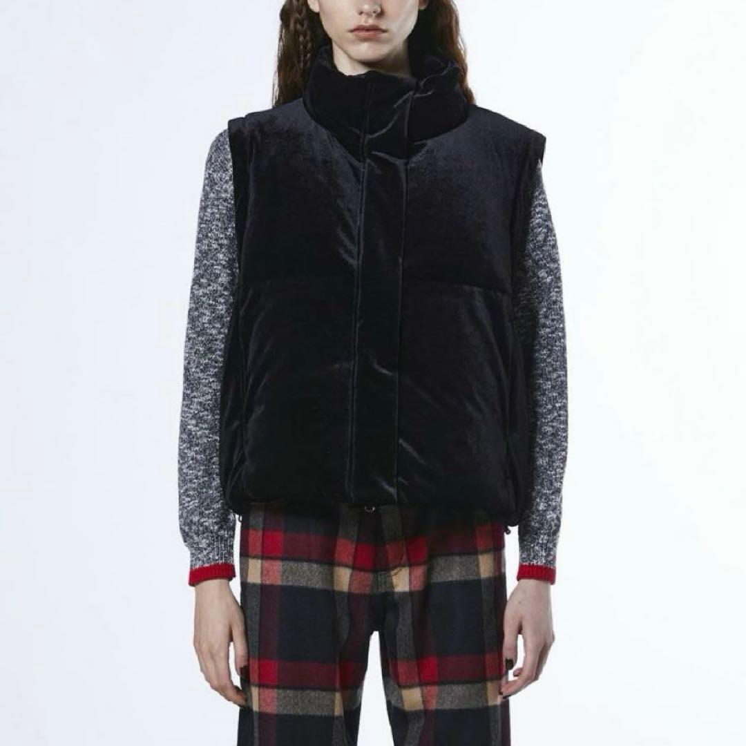 【新品】ダブルスタンダードクロージング 2WAY ベロアダウンジャケット