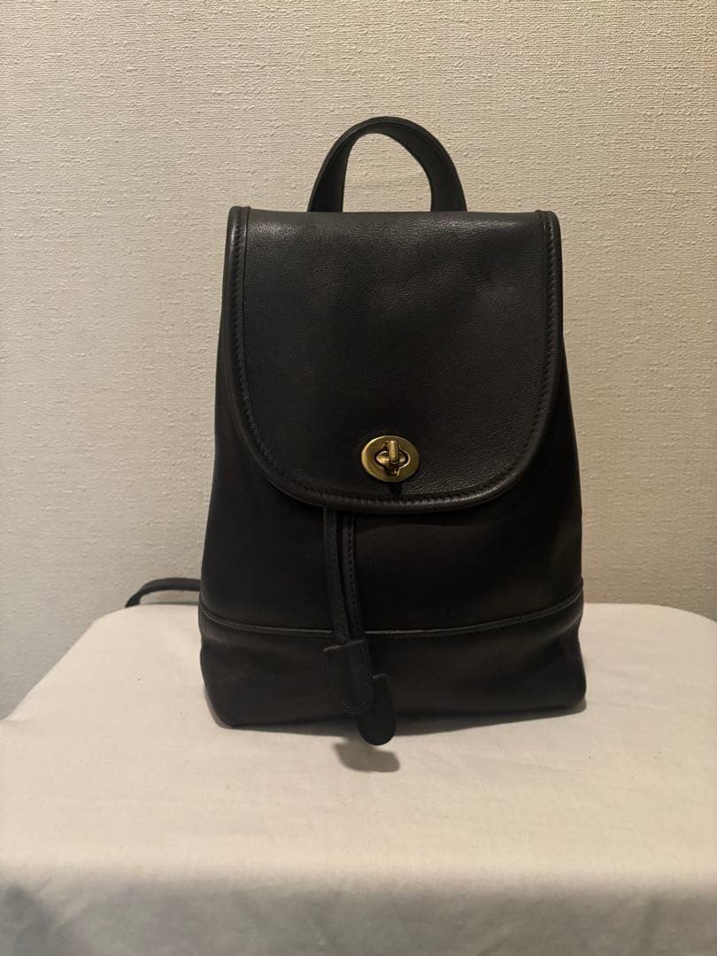 COACH コーチ　黒レザー　ミニリュック　未使用美品