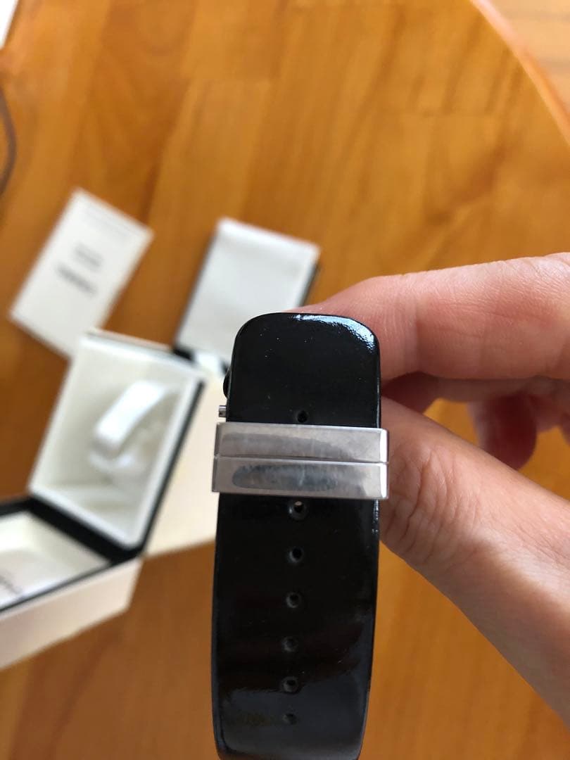 バラ⭐️CHANELマトラッセブラックエナメル時計