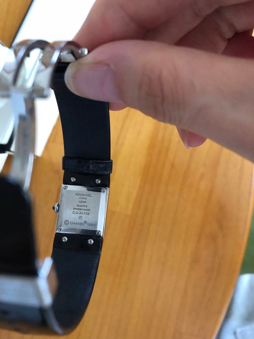 バラ⭐️CHANELマトラッセブラックエナメル時計