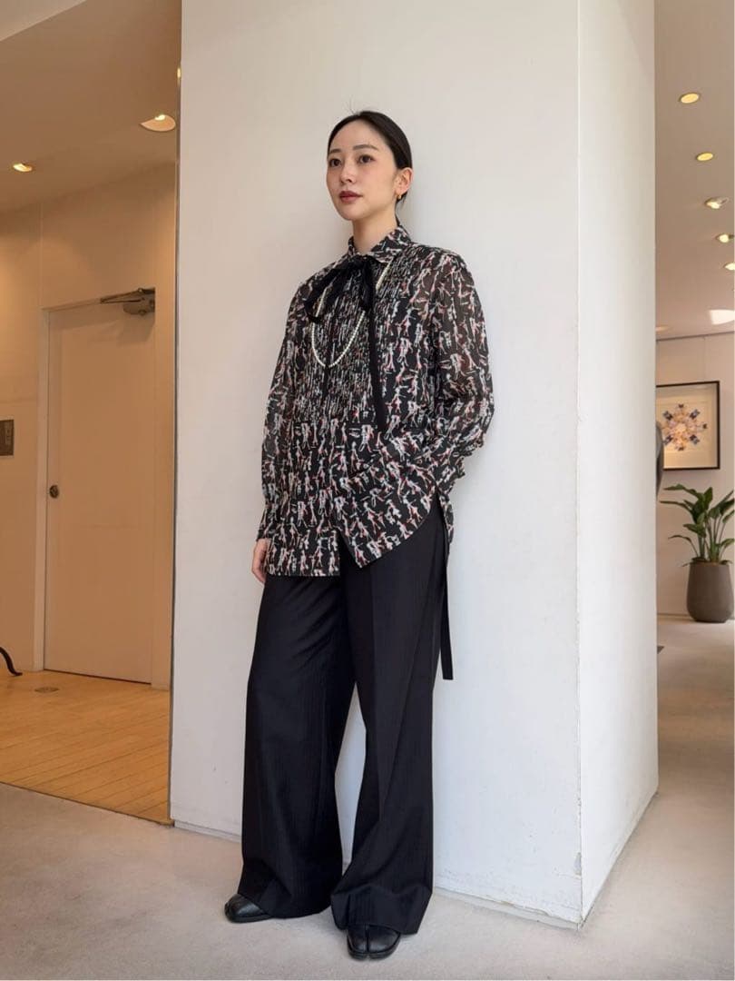 miho.k827 新品TOMORROWLAND .Bプリントシャツ