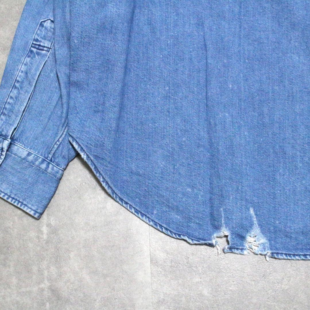 未使用 H beauty&youth BITING DENIM BD SHIRT