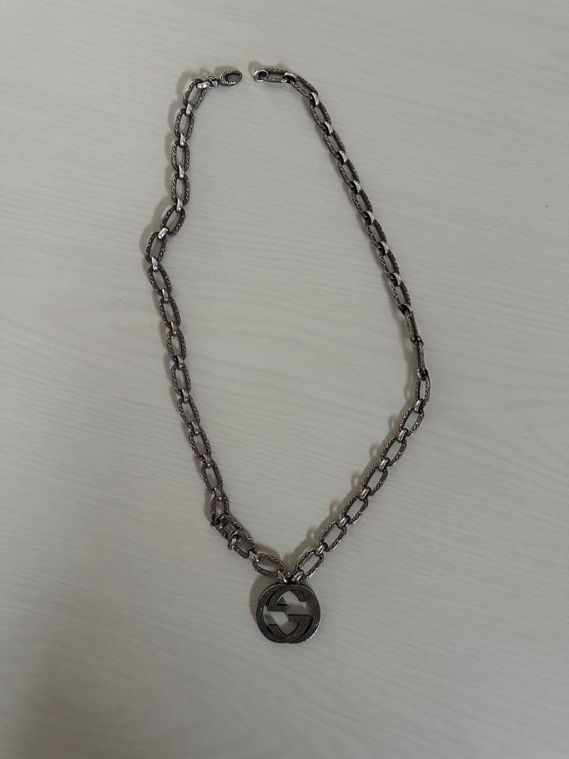 GUCCI グッチ シルバーチェーンネックレス シルバー925 Ag925