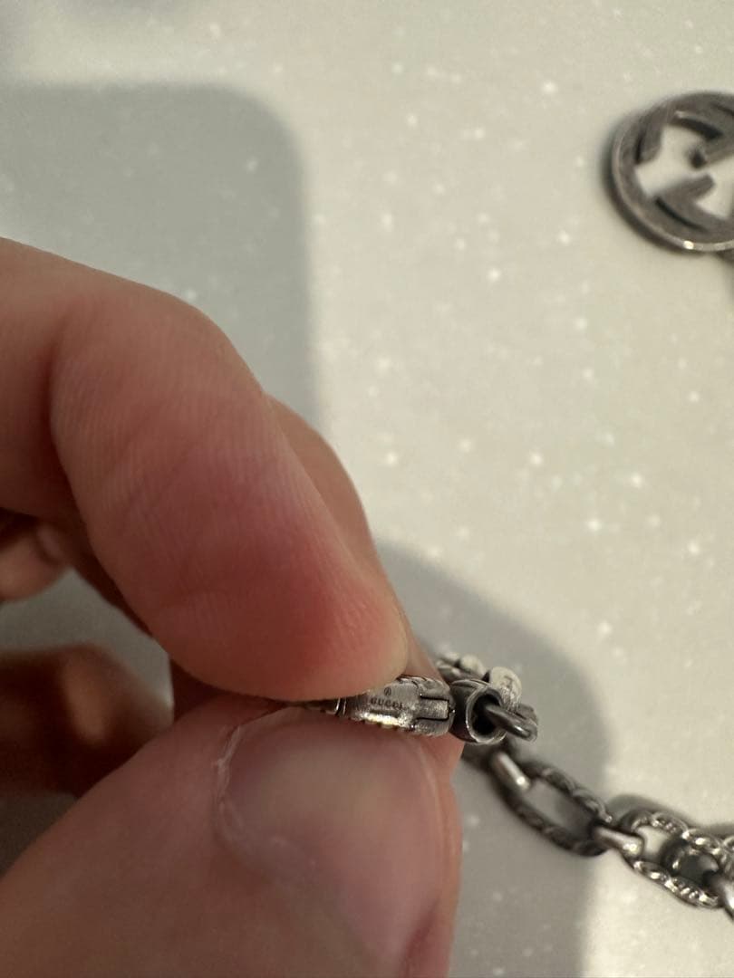 GUCCI グッチ シルバーチェーンネックレス シルバー925 Ag925