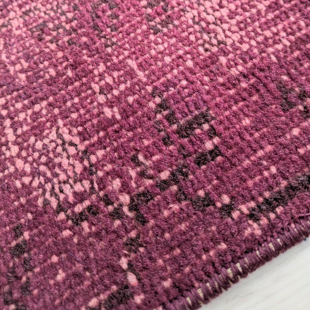 88×170 ワインレッドオーバーダイワンカラー　トルコヴィンテージラグ