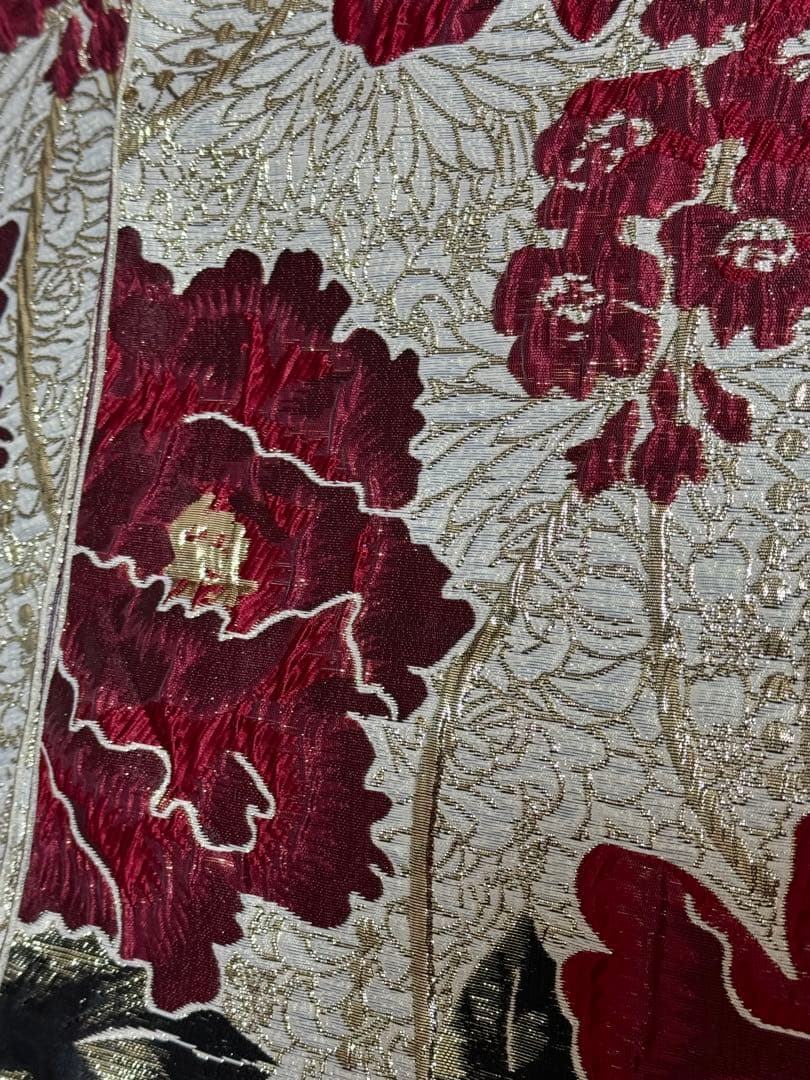 大人兵児帯【シャクヤク紅】【イチョウ】　のセット