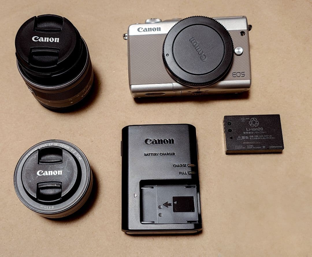 Canon ミラーレス一眼 EOS M100 ダブルレンズキット (グレー)