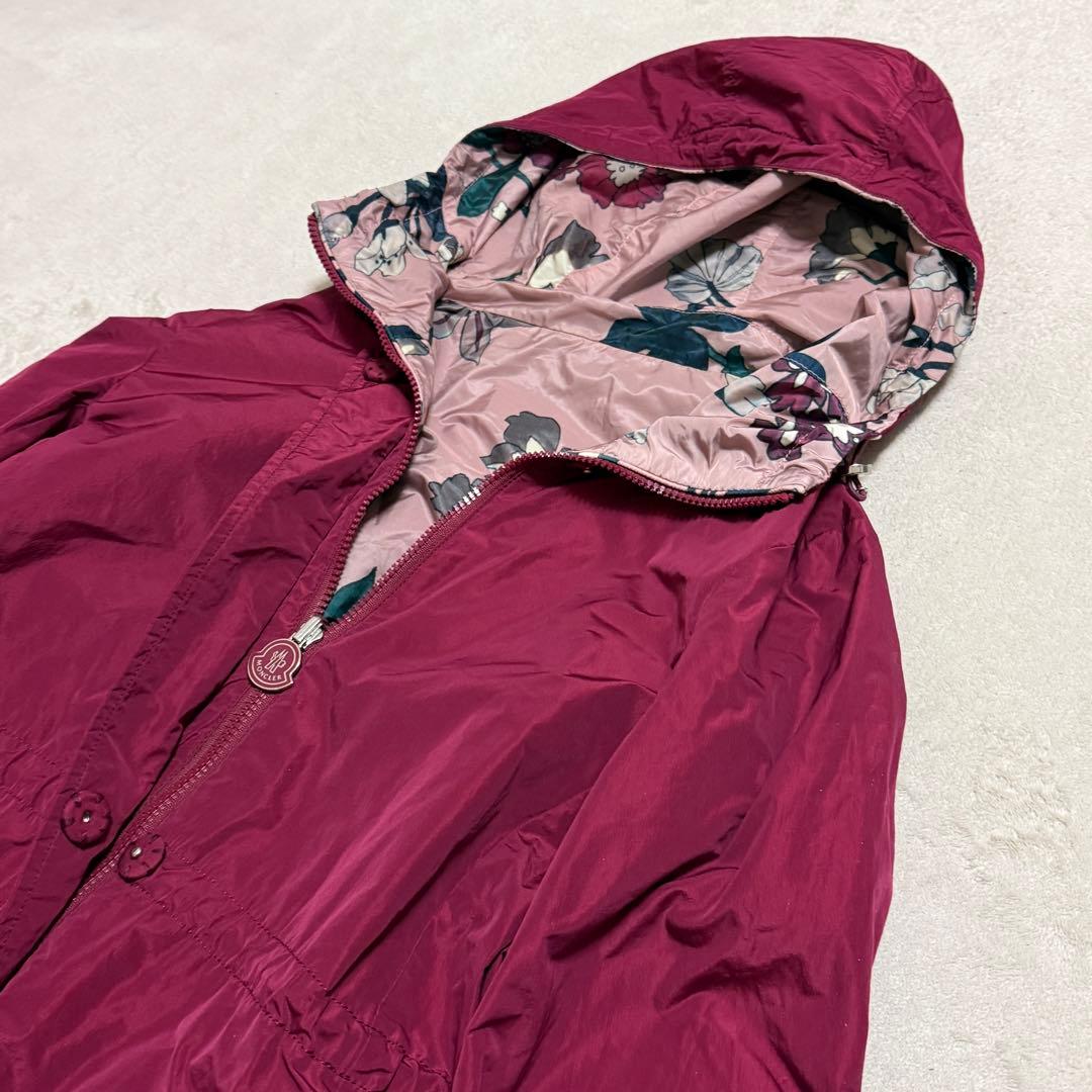 美品　モンクレール　リバーシブルコート　花柄　00(S位)