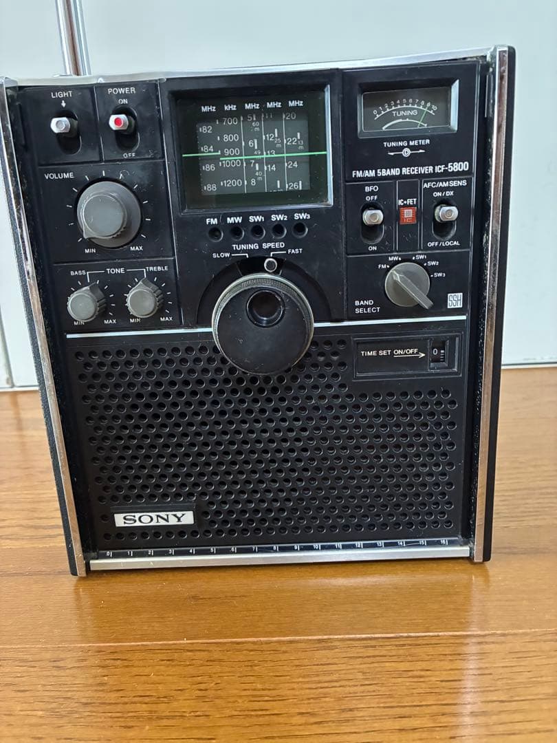 SONYスカイセンサーICF-5800 専用ACアダプター付き