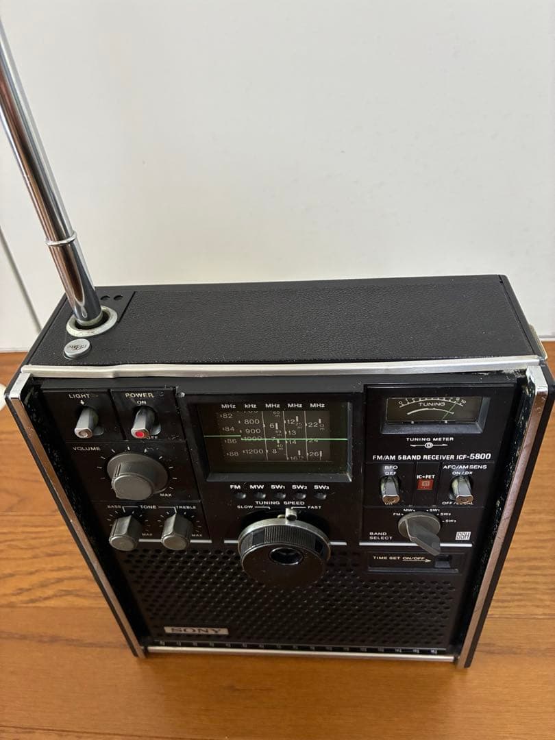 SONYスカイセンサーICF-5800 専用ACアダプター付き